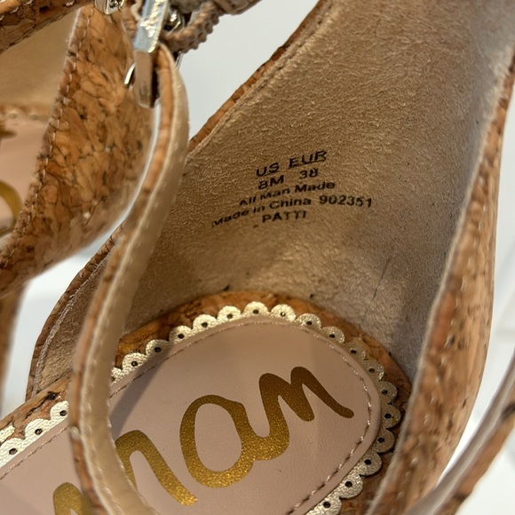 Sam Edelman Cork Heeled Sandal size 8 Natural NWOT - Picture 8 of 8